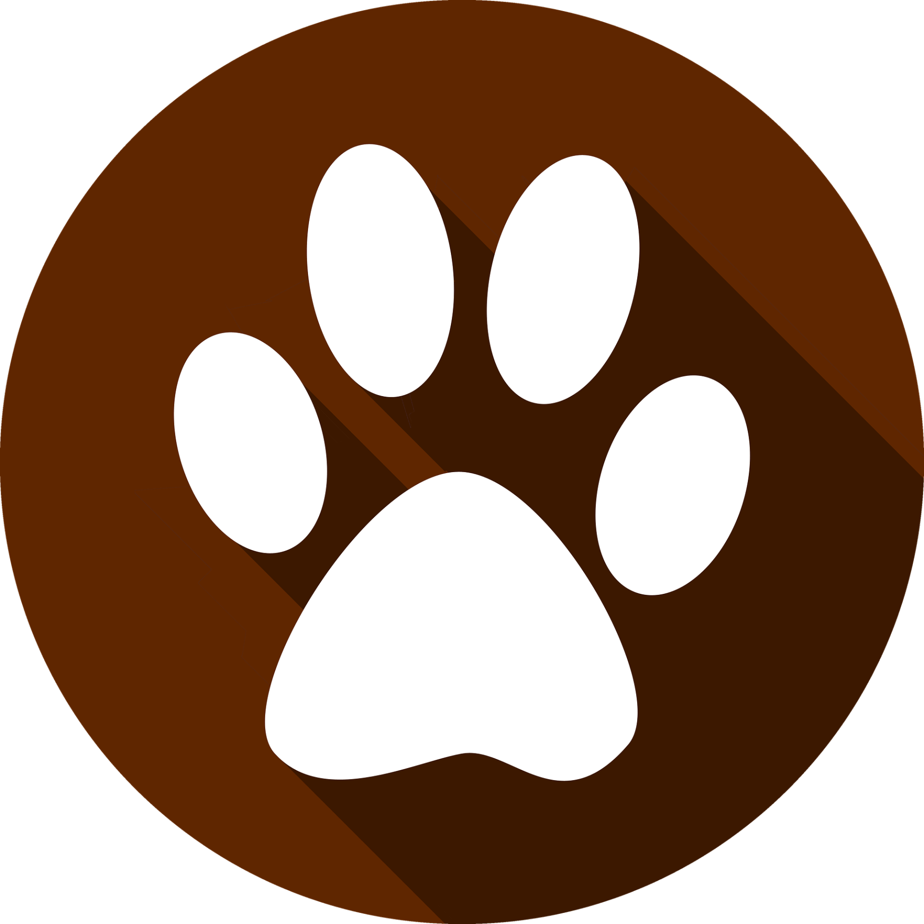 UK German Shepherd Rescue paw print. 